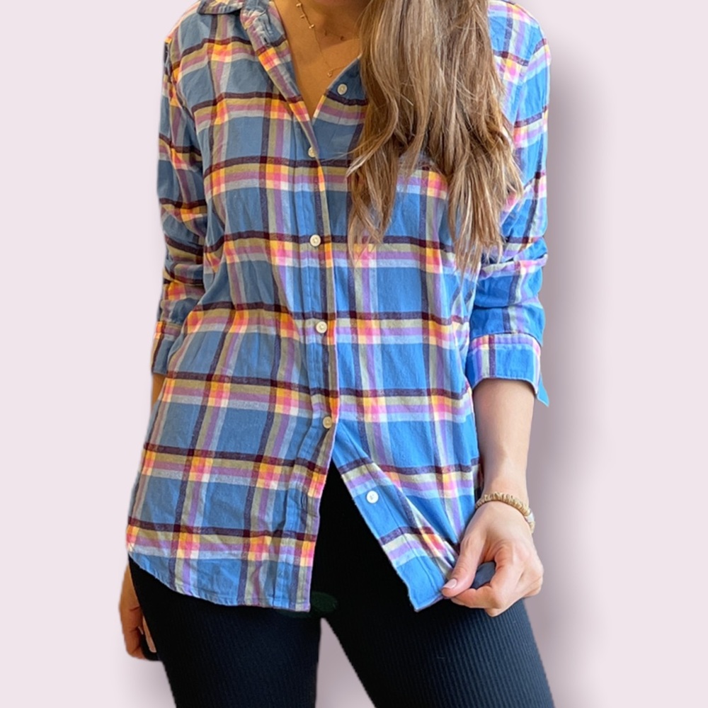 GAP blue flannel